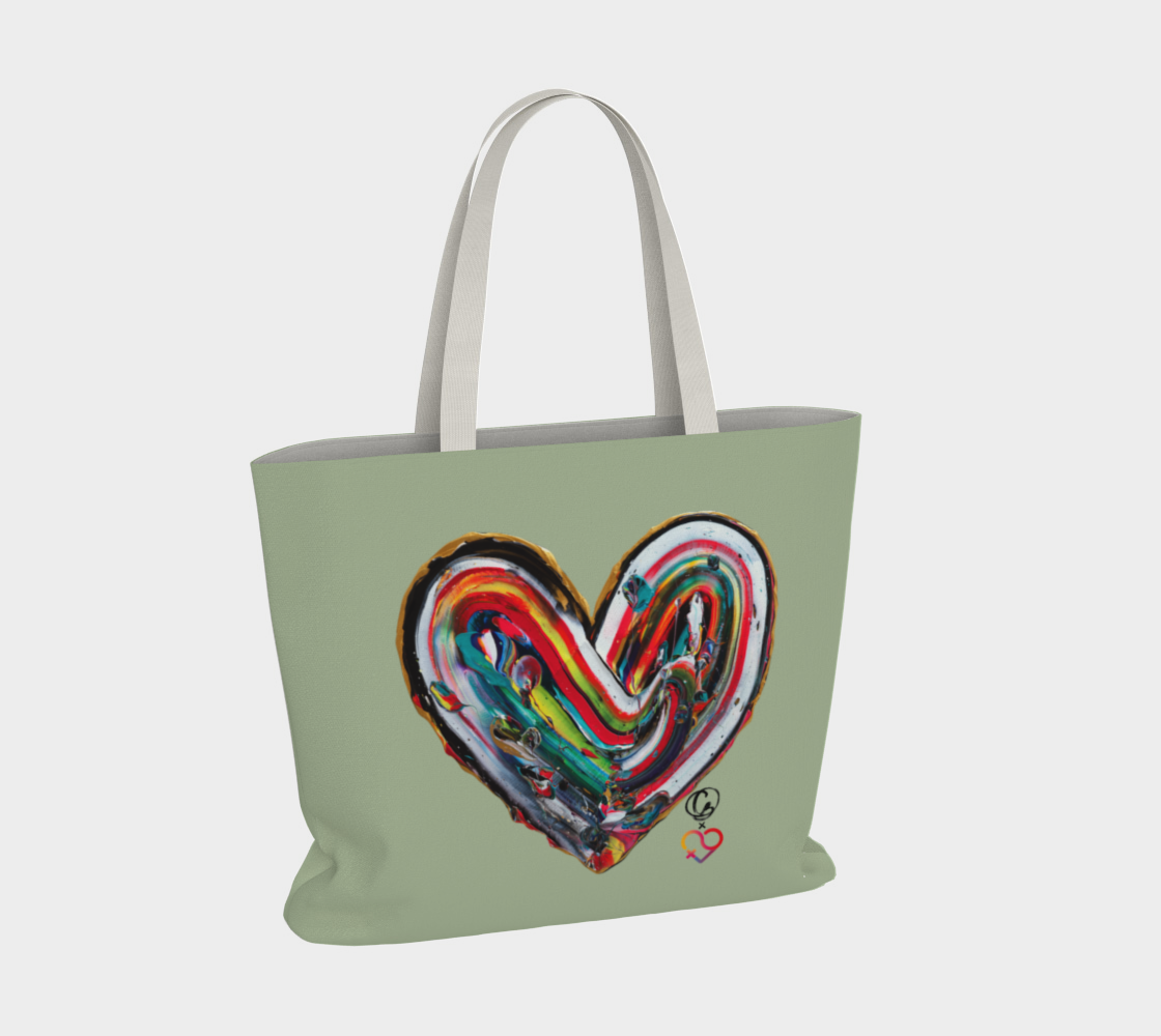Grand Sac en Coton - FHSE - Sauge - Édition Limitée