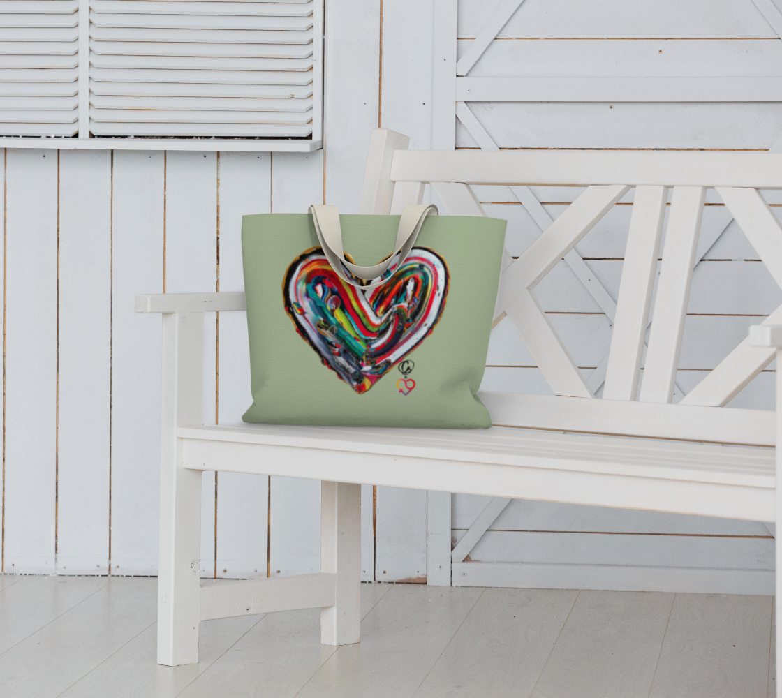 Grand Sac en Coton - FHSE - Sauge - Édition Limitée