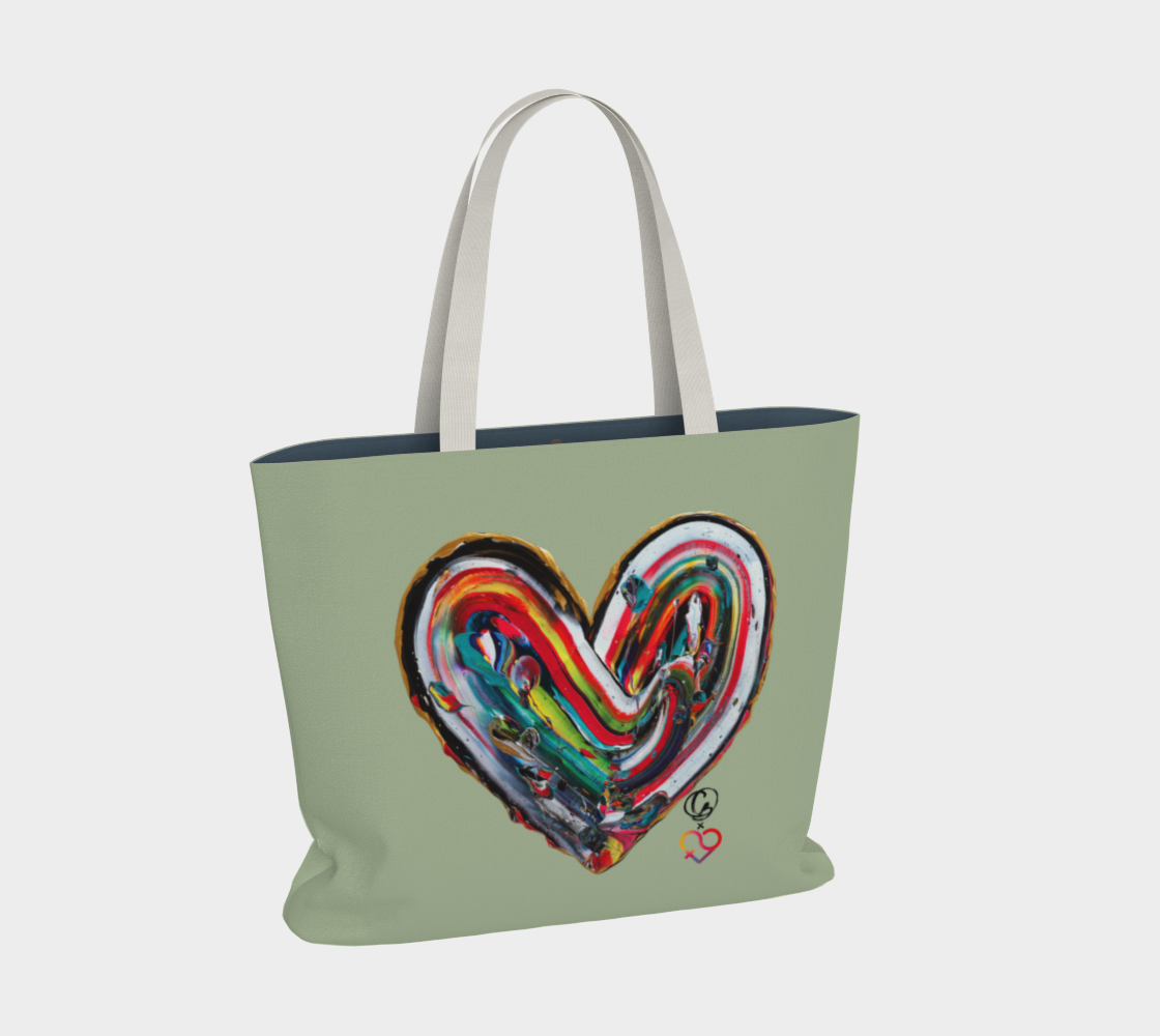 Grand Sac en Coton - FHSE - Sauge - Édition Limitée