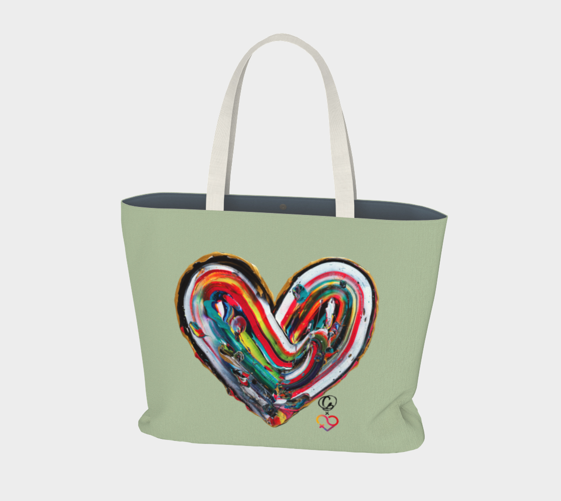 Grand Sac en Coton - FHSE - Sauge - Édition Limitée