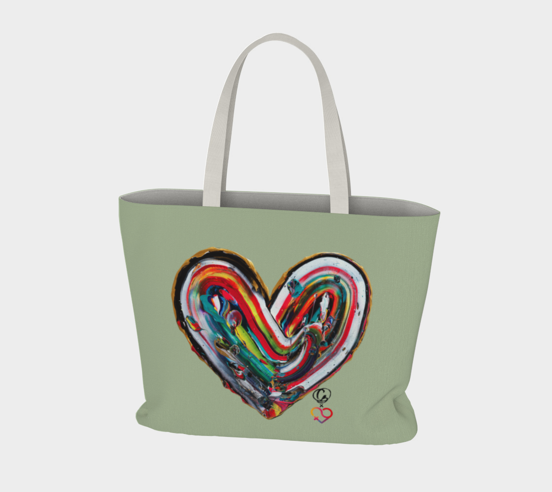 Grand Sac en Coton - FHSE - Sauge - Édition Limitée