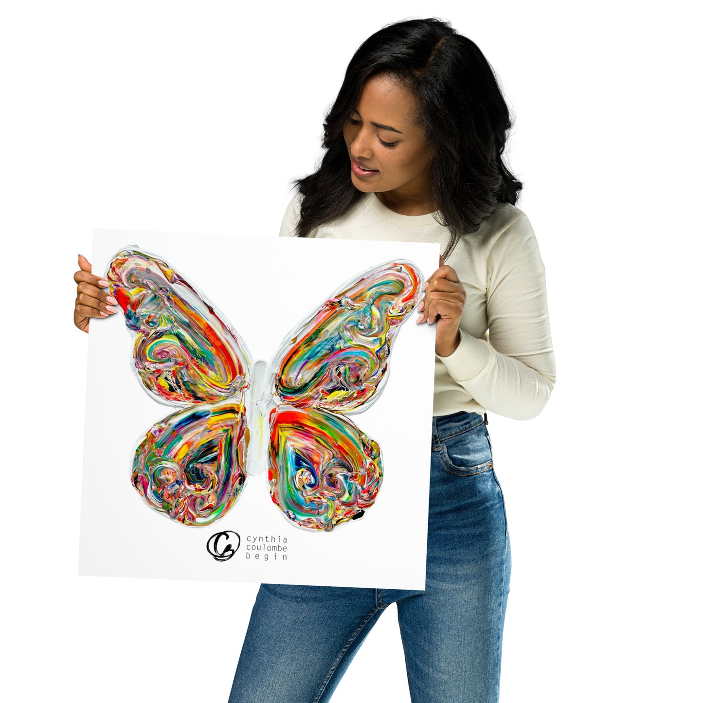 L’envolée - Papillon - Affiche - 16x16 - Édition Limitée