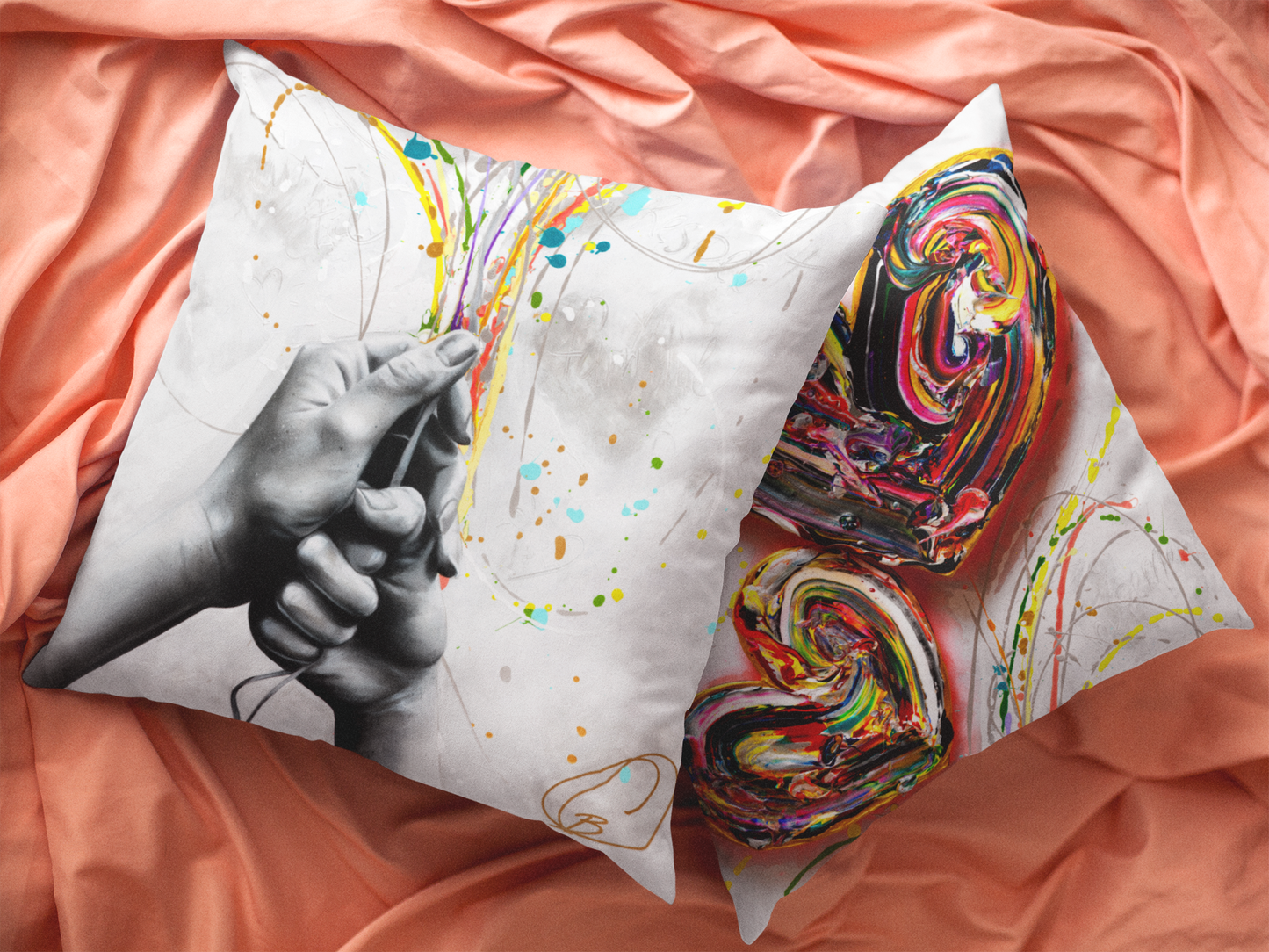 Housse de Coussin 18x18 - Corps Coeur Esprit - Édition Limitée