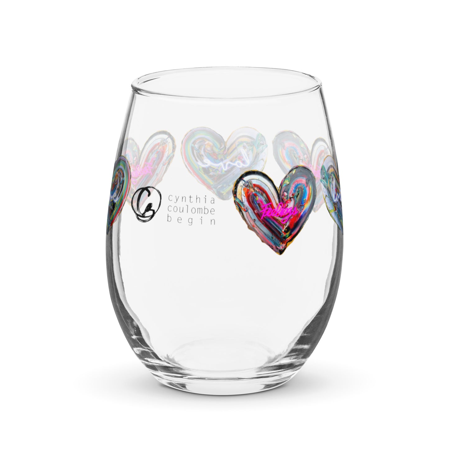 Verre à vin sans pied Love & Feelings - Édition Limitée