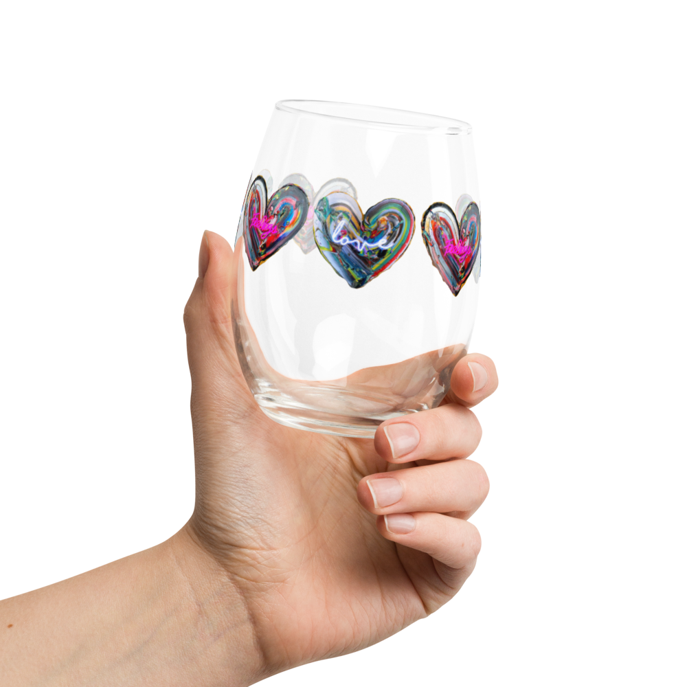 Verre à vin sans pied Love & Feelings - Édition Limitée