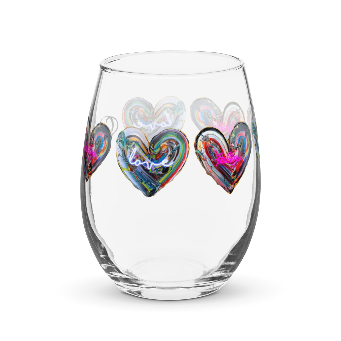 Verre à vin sans pied Love & Feelings - Édition Limitée