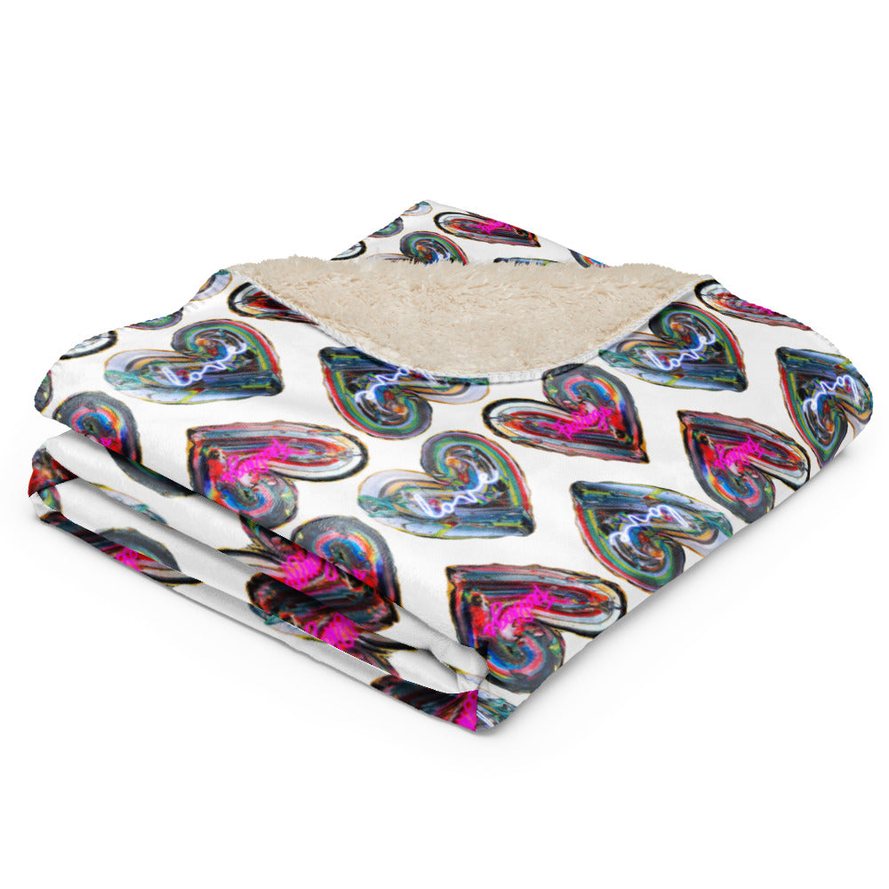 Couverture en Sherpa Love & Feelings 50x60 - Édition Limitée