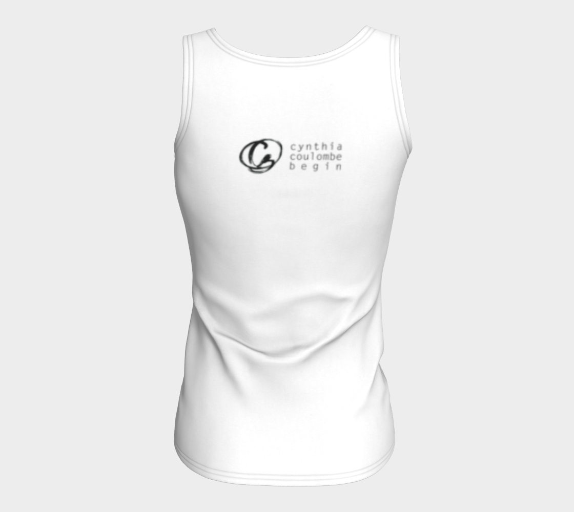 Divine Douceur Camisole Ajustée Blanc (coupe longue) - (Femme) Édition Limitée