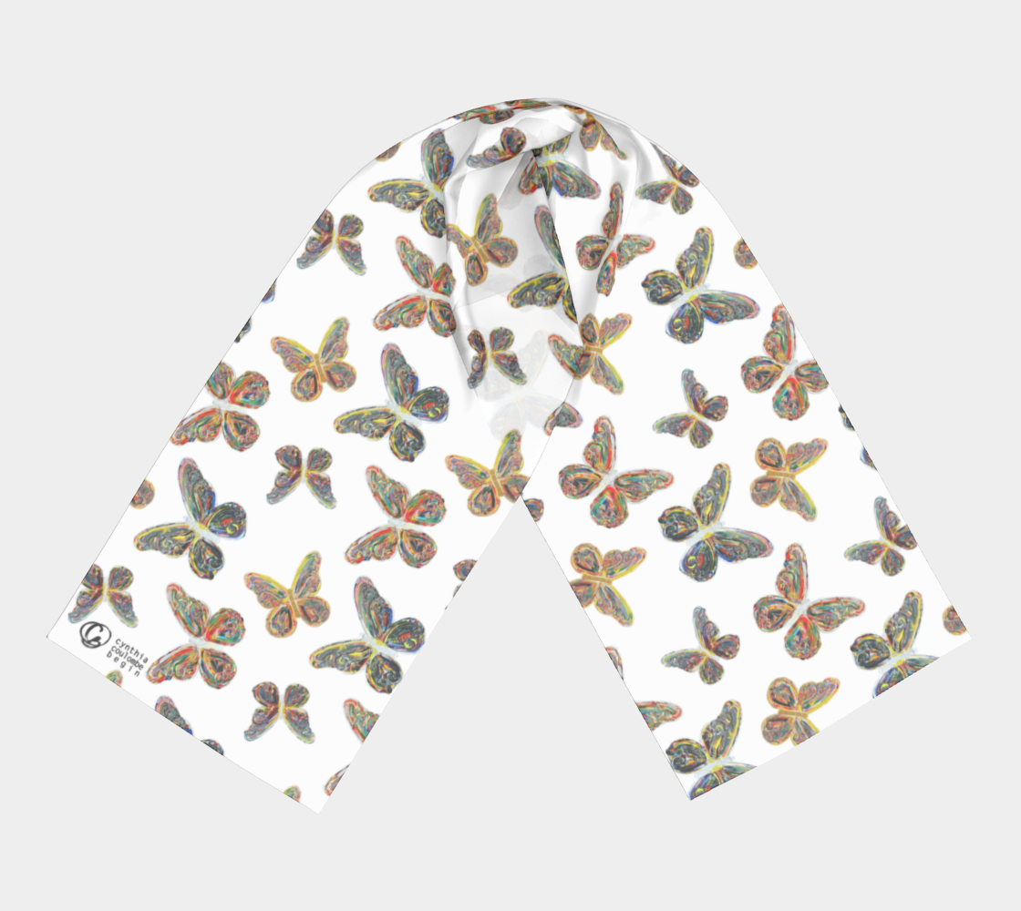 Foulard - La Chaleur du Soleil - Papillons