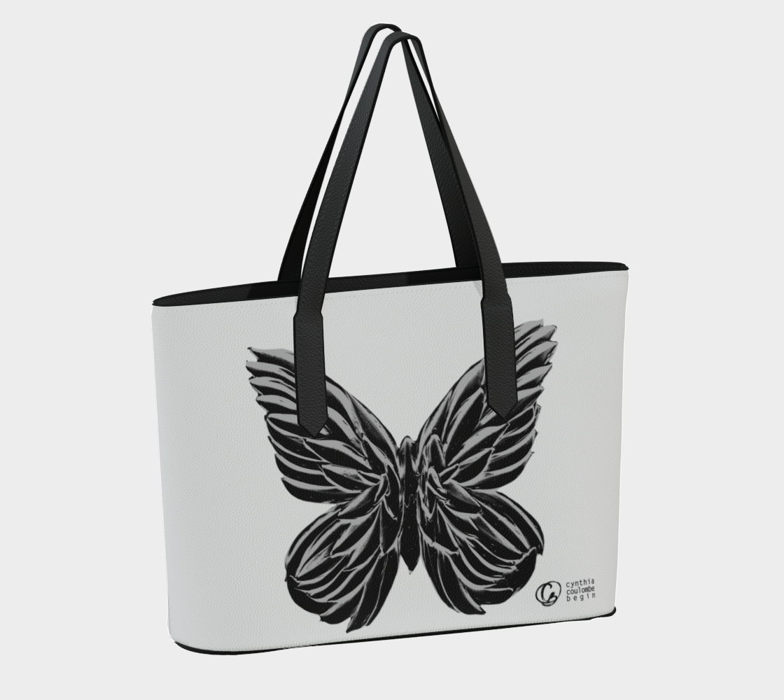 Sac Fourre Tout En Cuir Vegan - L’essentiel, mes Ailes - Papillon