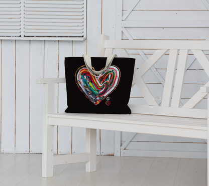 Grand Sac en Coton - FHSE - Noir