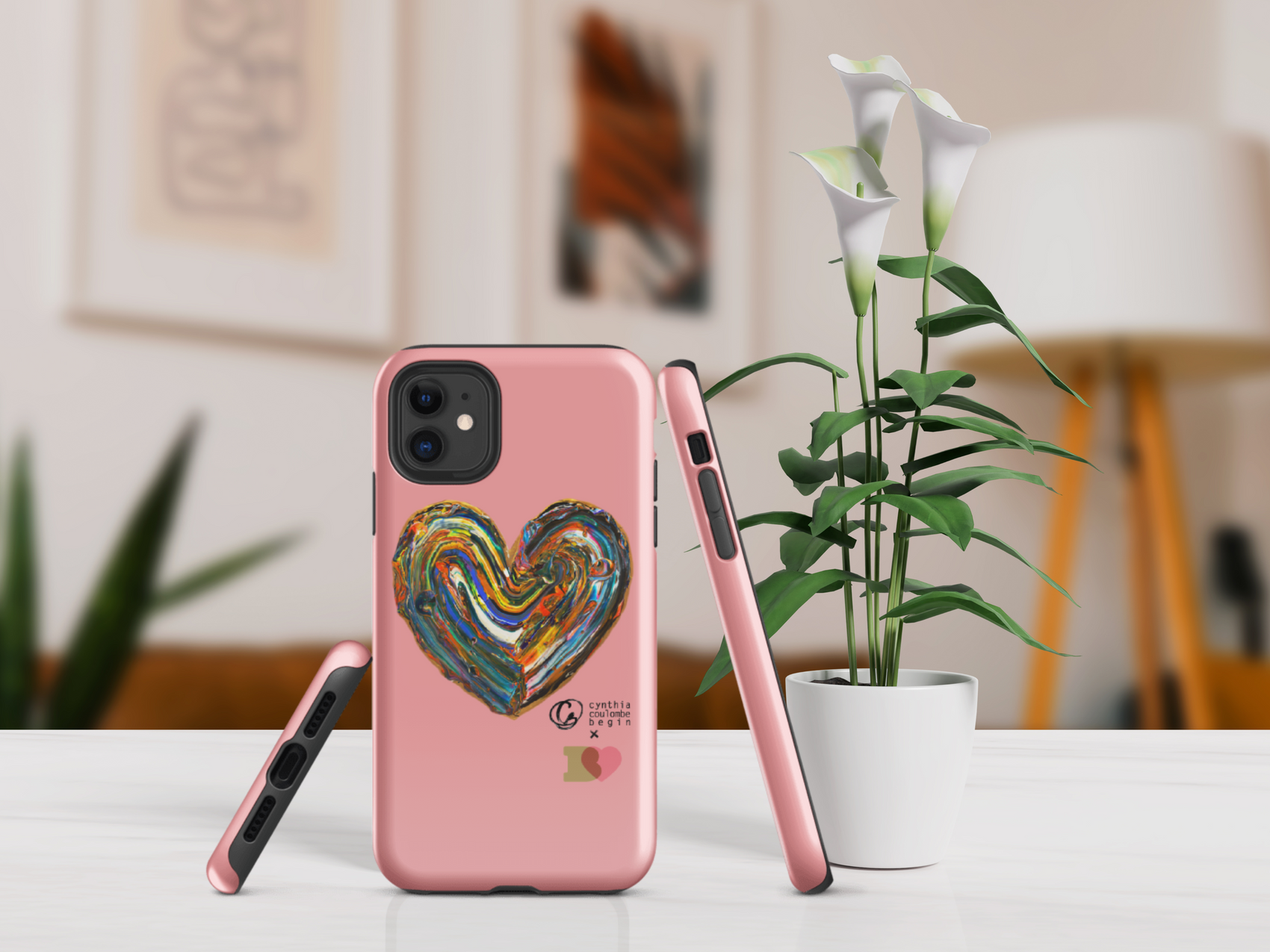 Coque d'iPhone® rigide Rose - Berchmans -Édition Limitée