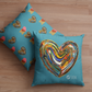 Housse de Coussin Berchmans - Turquoise (18x18)