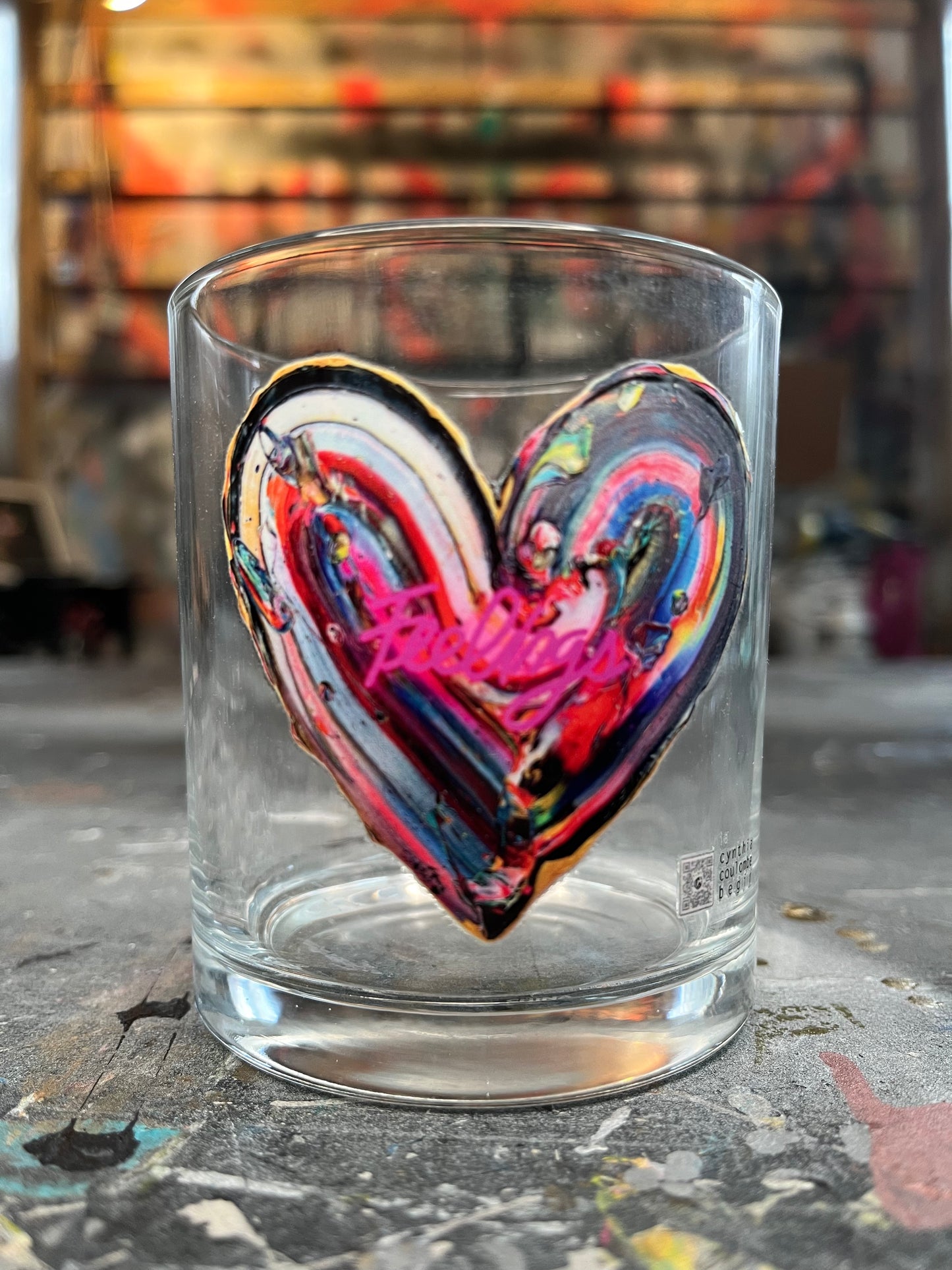 Flying Hearts #2 Glass