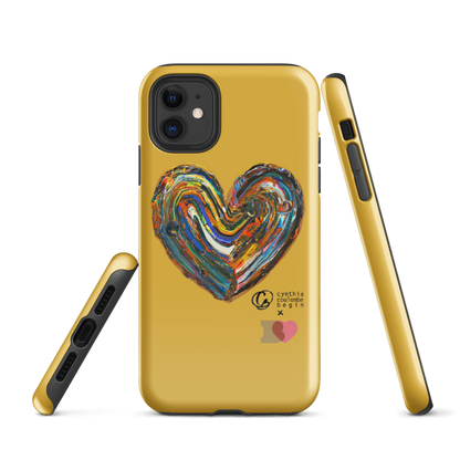 Coque d'iPhone® rigide Jaune - Berchmans