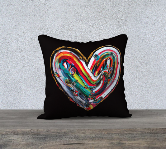 Housse de Coussin - Noir - Art Lovers - Édition Limitée