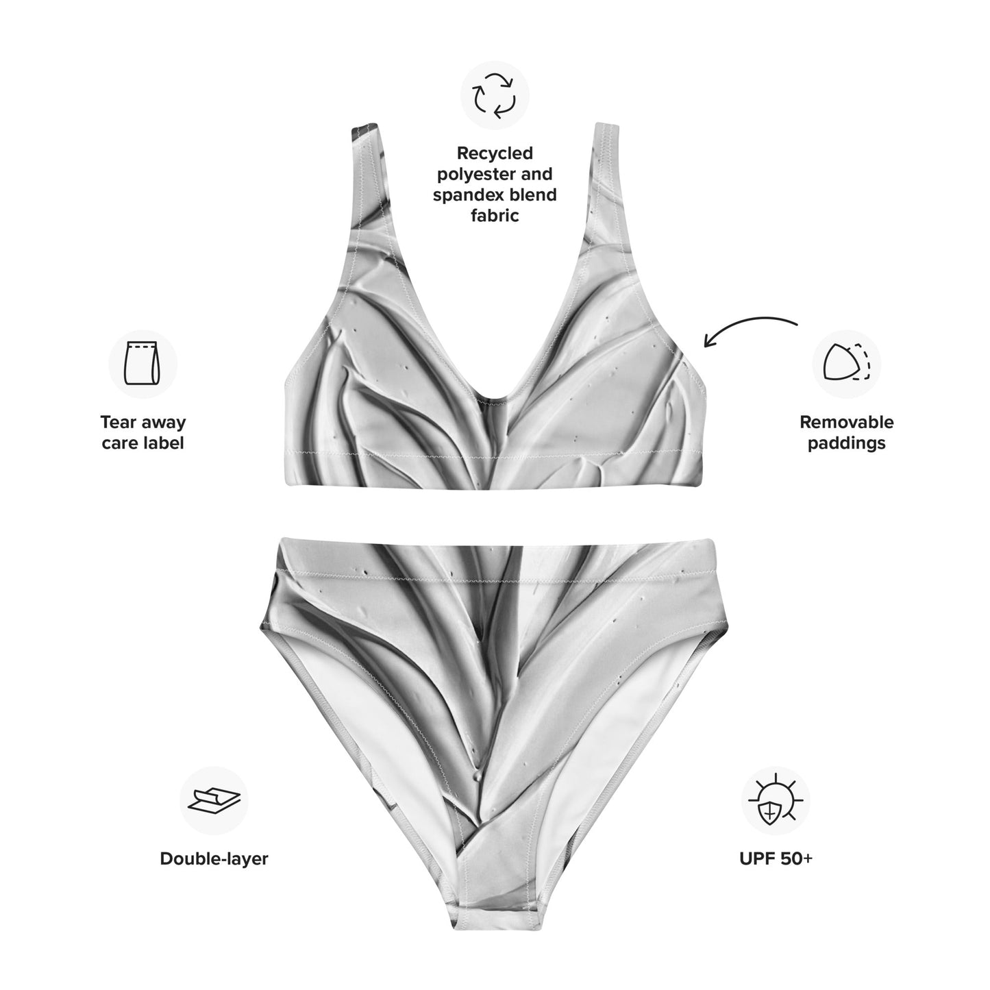 Maillot de Bain deux pièces - taille haute