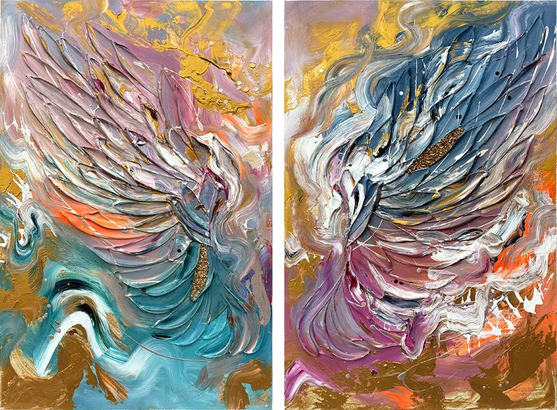 Mes ailes en liberté (diptyque)