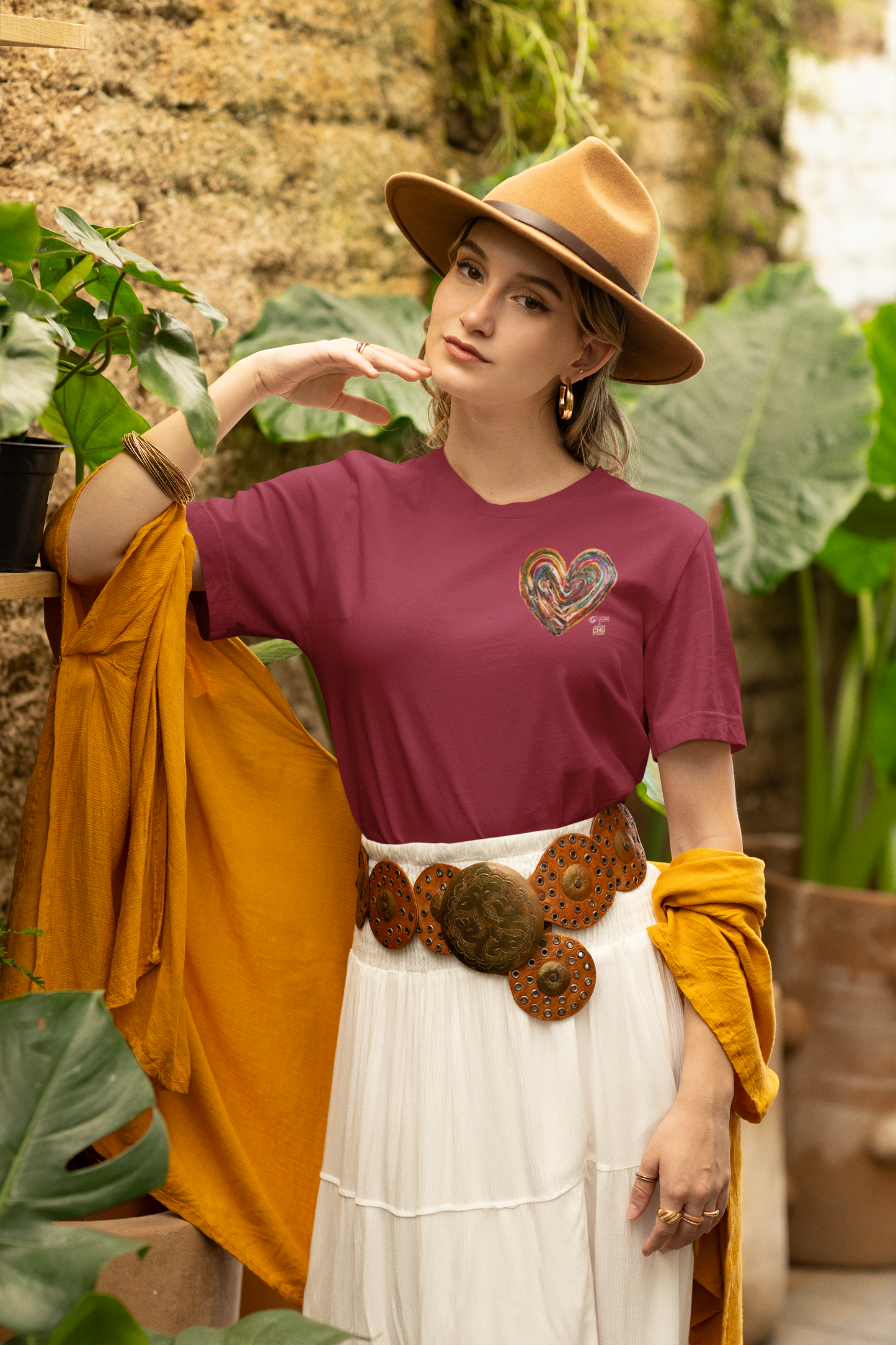 T-shirt – Le Coeur des Souhaits - CHU de Québec - Framboise vin