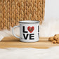 Tasse en Émail - Red Love Love Love - Édition Limitée