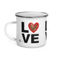 Tasse en Émail - Red Love Love Love - Édition Limitée