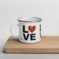 Tasse en Émail - Red Love Love Love - Édition Limitée