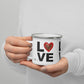 Tasse en Émail - Red Love Love Love - Édition Limitée