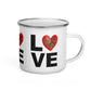 Tasse en Émail - Red Love Love Love - Édition Limitée