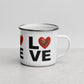 Tasse en Émail - Red Love Love Love - Édition Limitée