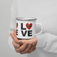 Tasse en Émail - Red Love Love Love - Édition Limitée