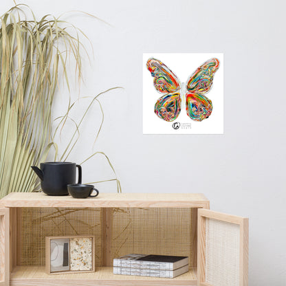 L’envolée - Papillon - Affiche