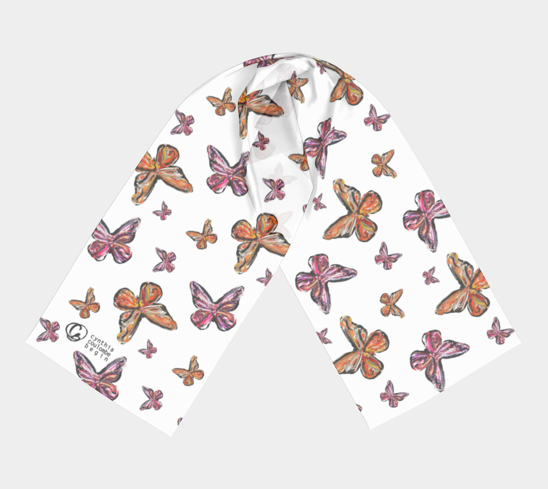 Foulard - La Légèreté d'esprit - Papillons