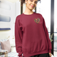 Coton ouaté Crewneck  – Le Coeur des Souhaits - CHU de Québec - Rouge Cardinal