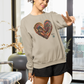 Coton ouaté Crewneck signature CCB – Le Coeur des Souhaits - CHU de Québec - Sable