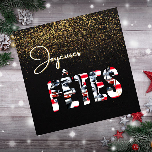 Joyeuses Fêtes - Cartes de Noël (lot de 10)