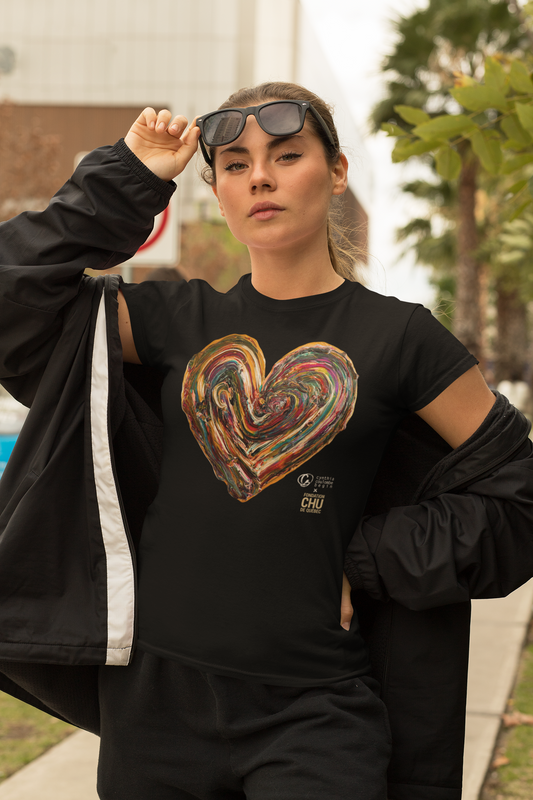 T-shirt signature CCB – Le Coeur des Souhaits - CHU de Québec - Noir