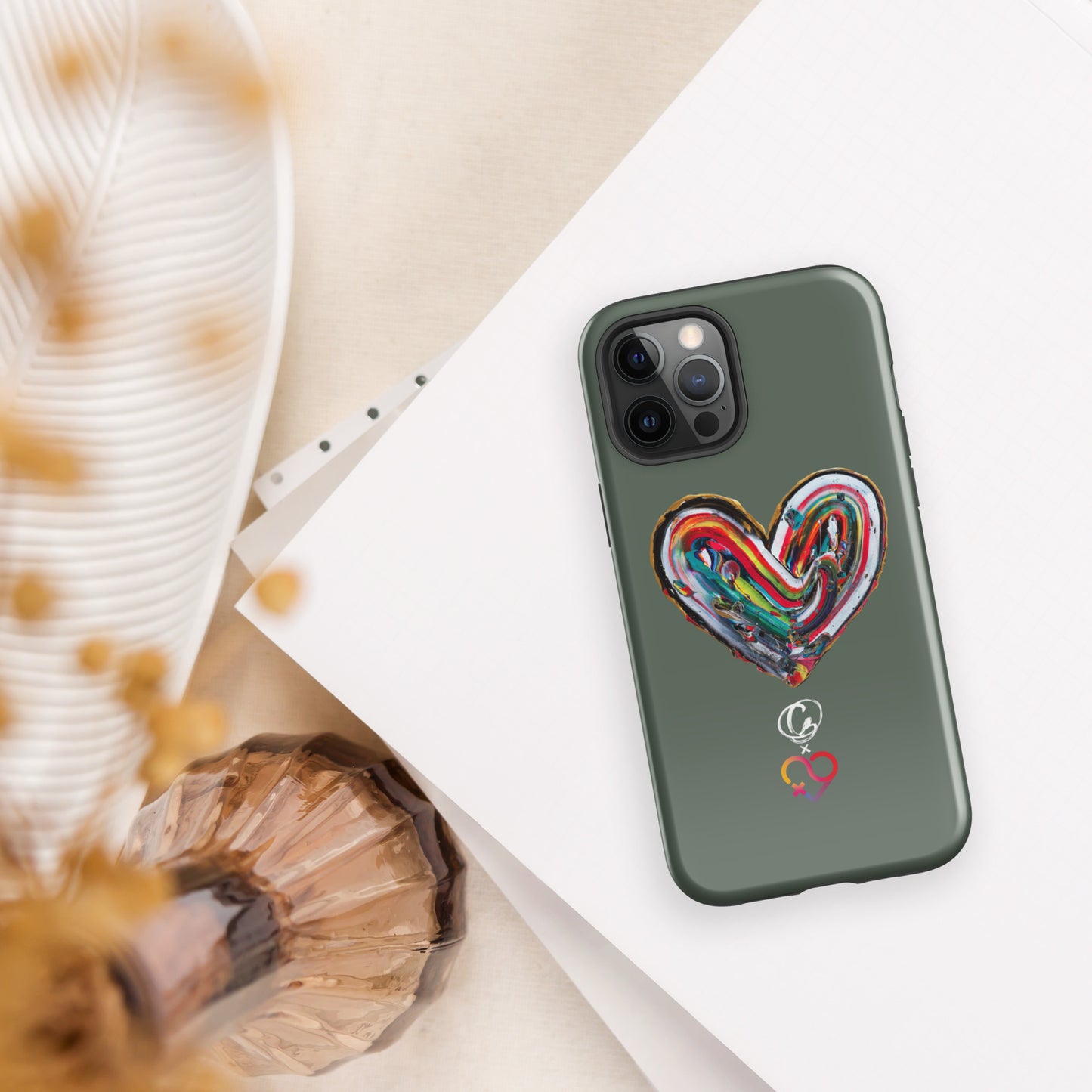 Coque d'iPhone® rigide - Vert Pin - FHSE