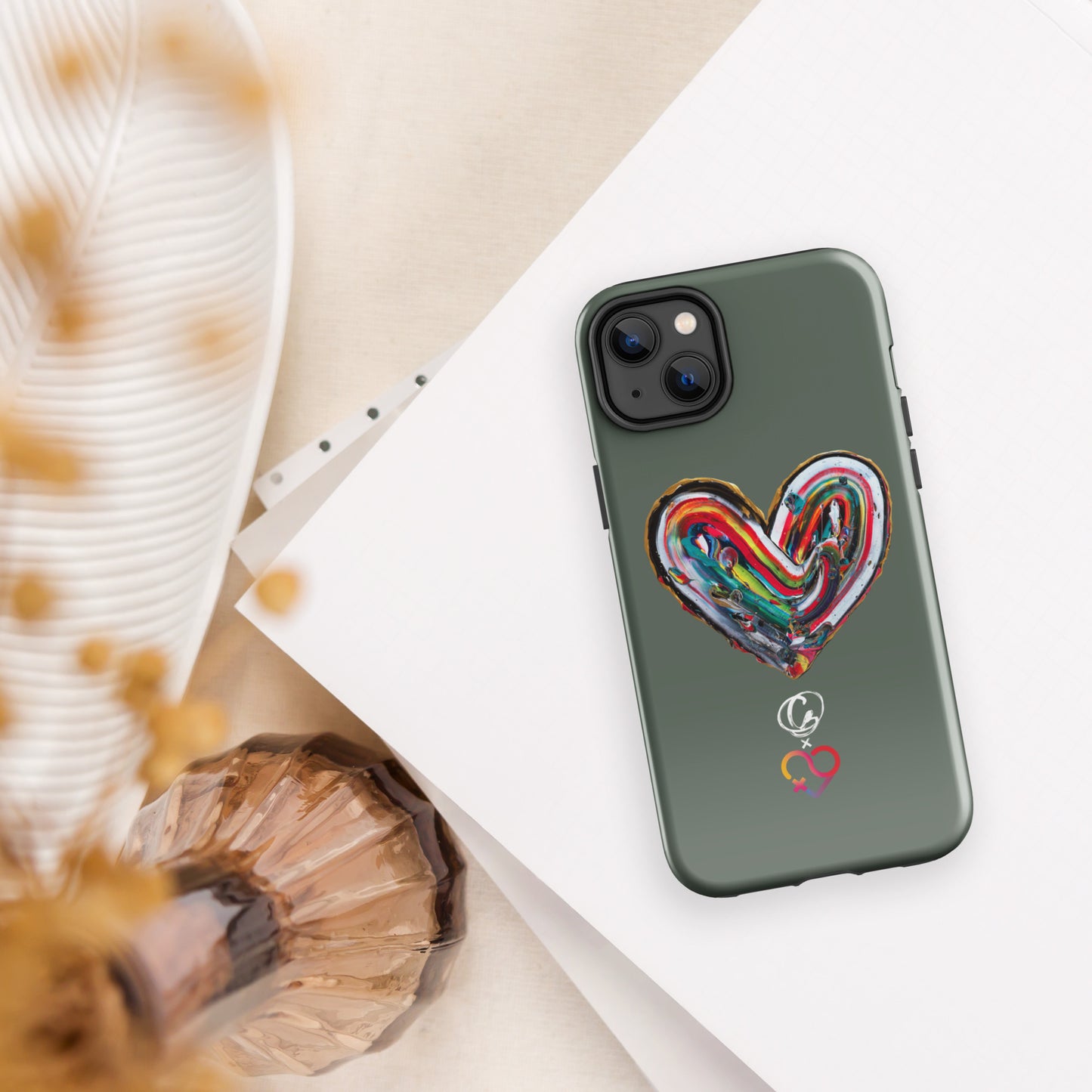 Coque d'iPhone® rigide - Vert Pin - FHSE