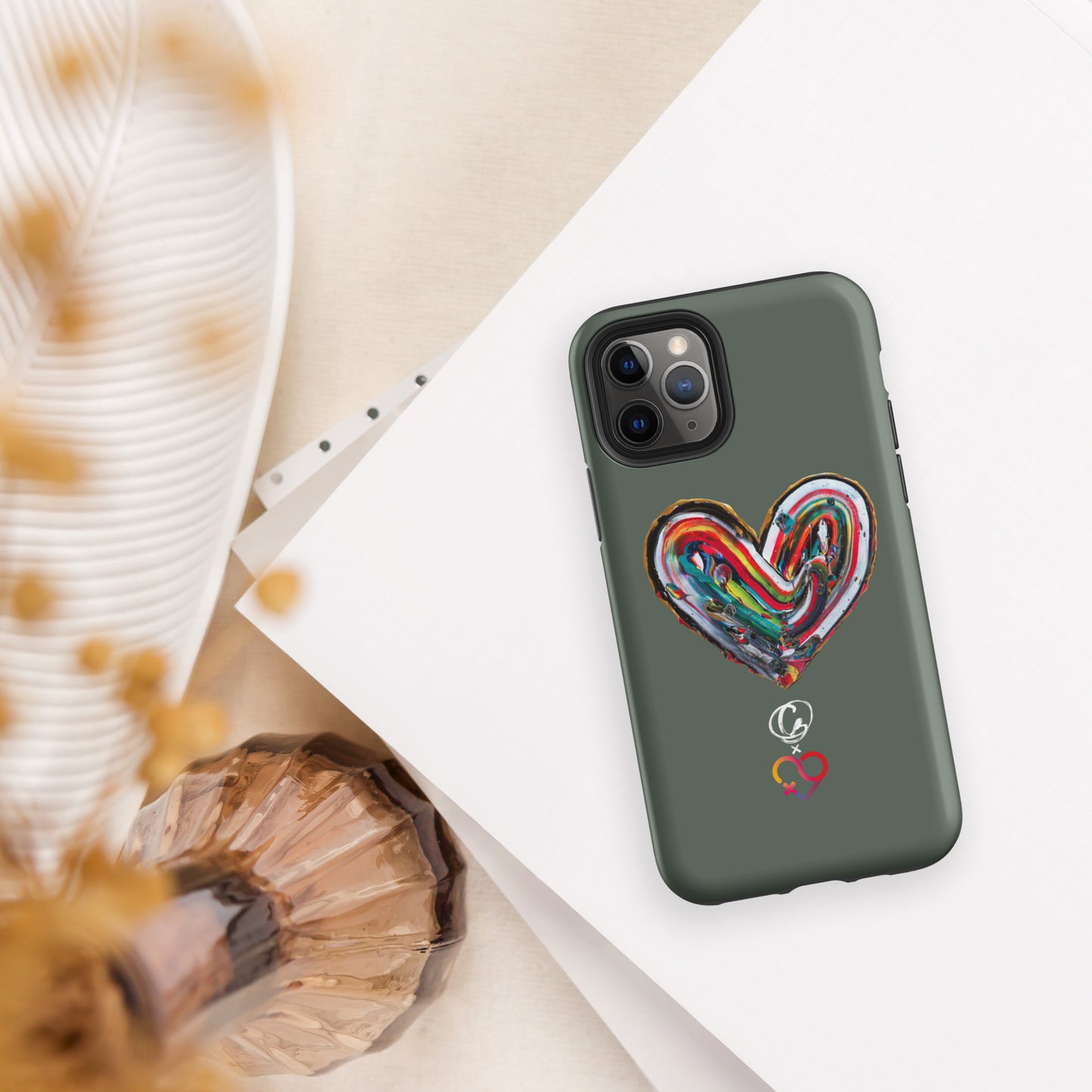 Coque d'iPhone® rigide - Vert Pin - FHSE