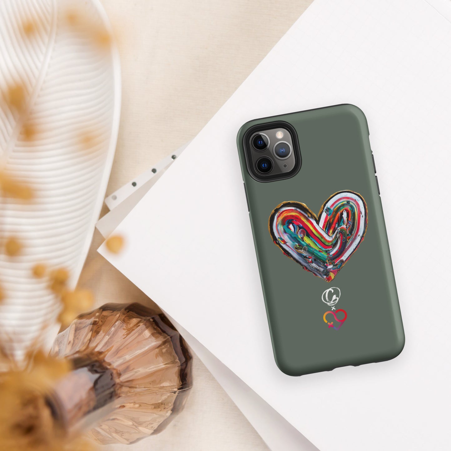 Coque d'iPhone® rigide - Vert Pin - FHSE