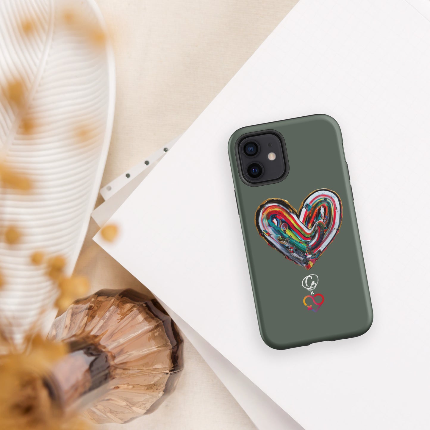 Coque d'iPhone® rigide - Vert Pin - FHSE