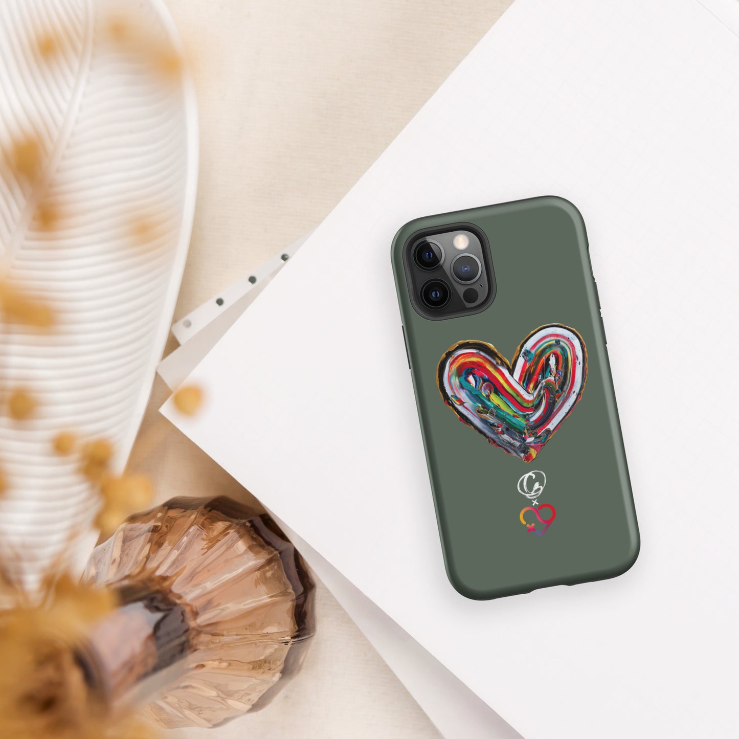 Coque d'iPhone® rigide - Vert Pin - FHSE