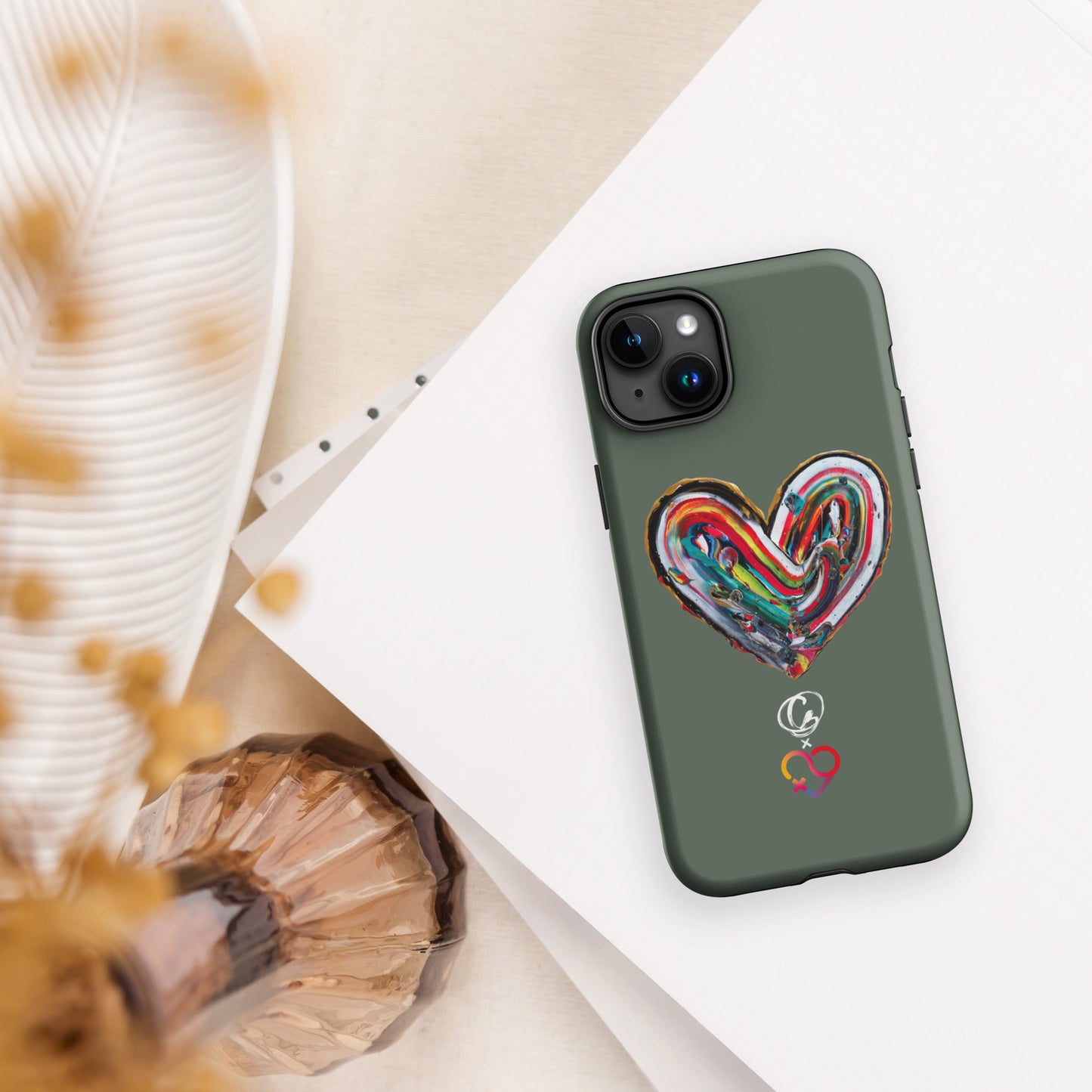 Coque d'iPhone® rigide - Vert Pin - FHSE