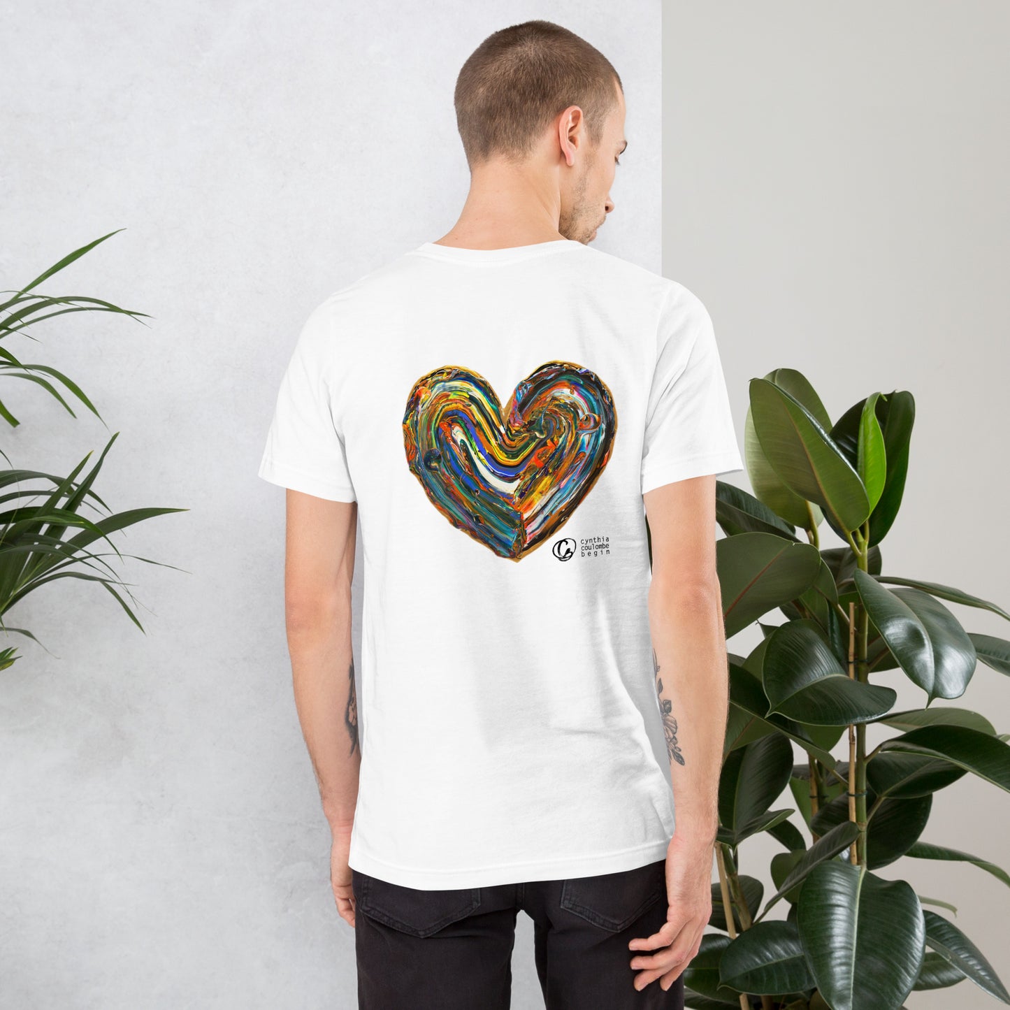 T-shirt Adulte -  Berchmans (motif arrière, couleurs pâles)