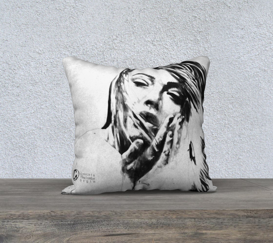 Divine Douceur- Housse de Coussin  Love Noir