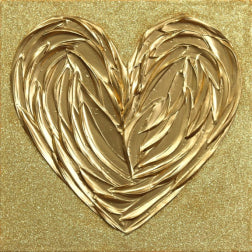 Shining Gold Love Heart