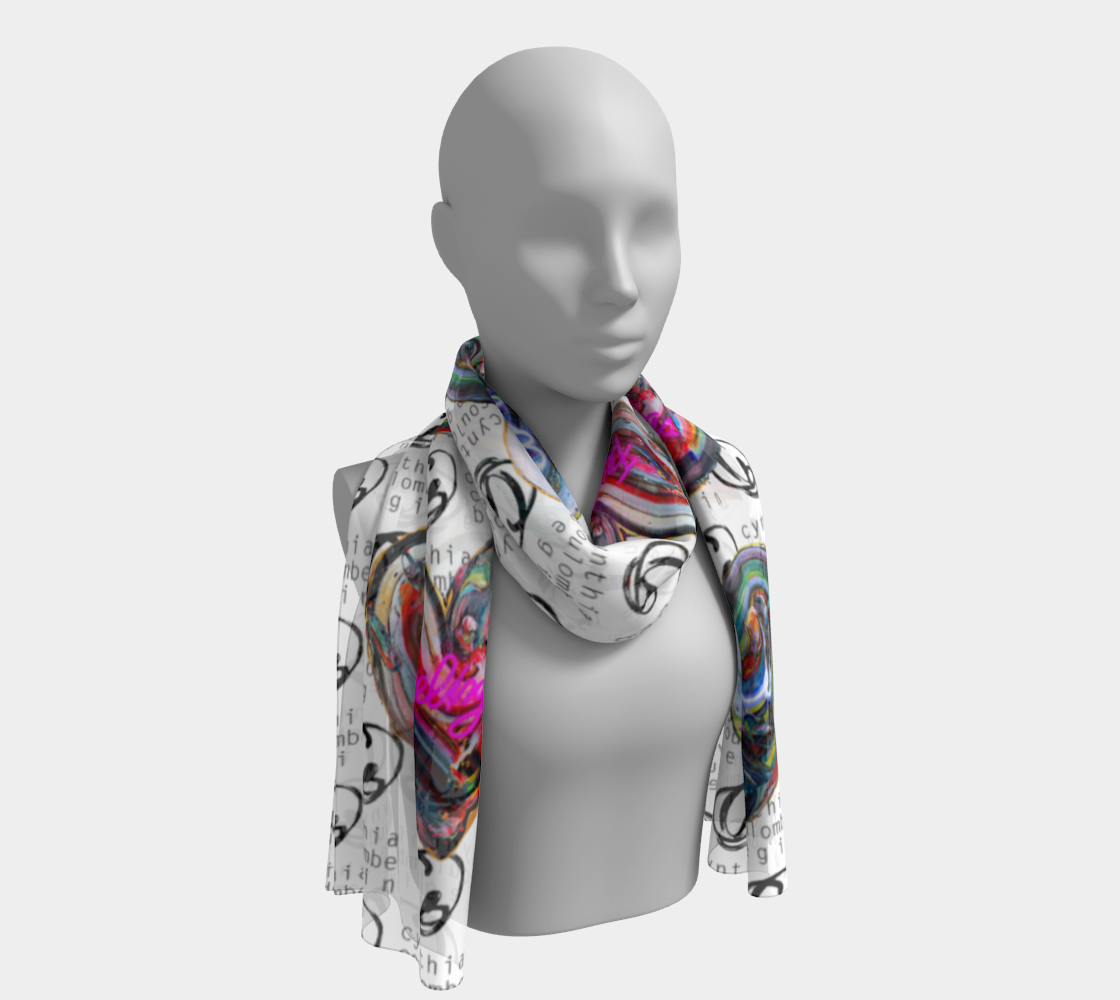 Love & Feelings Foulard Long CCB Blanc