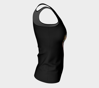 Feelings Camisole Ajustée Noir (coupe longue)