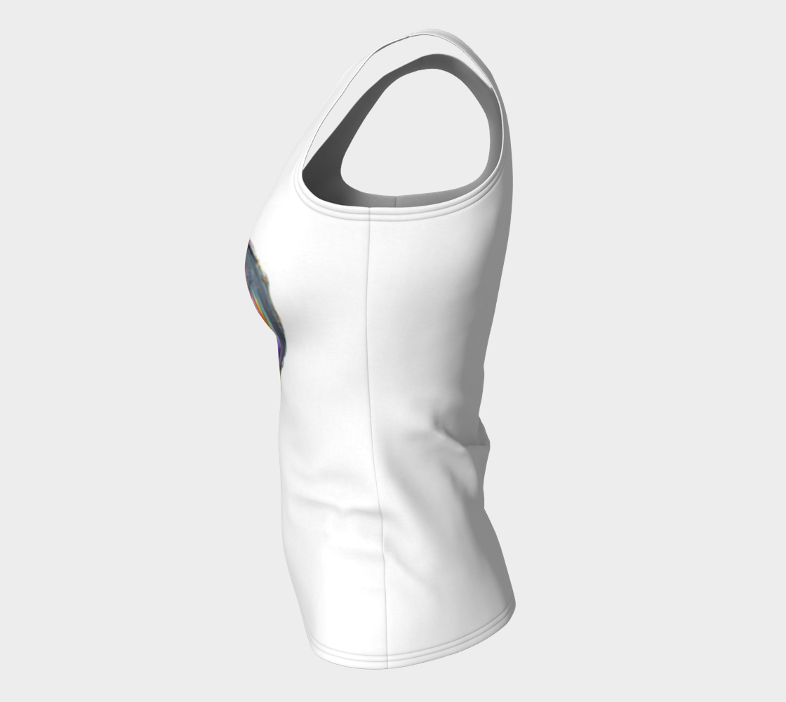 Feelings Camisole Ajustée Blanc (coupe longue)