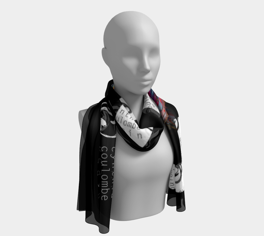 Love & Feelings Foulard Long CCB Noir